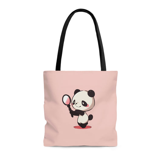Mirror Panda Tote Bag
