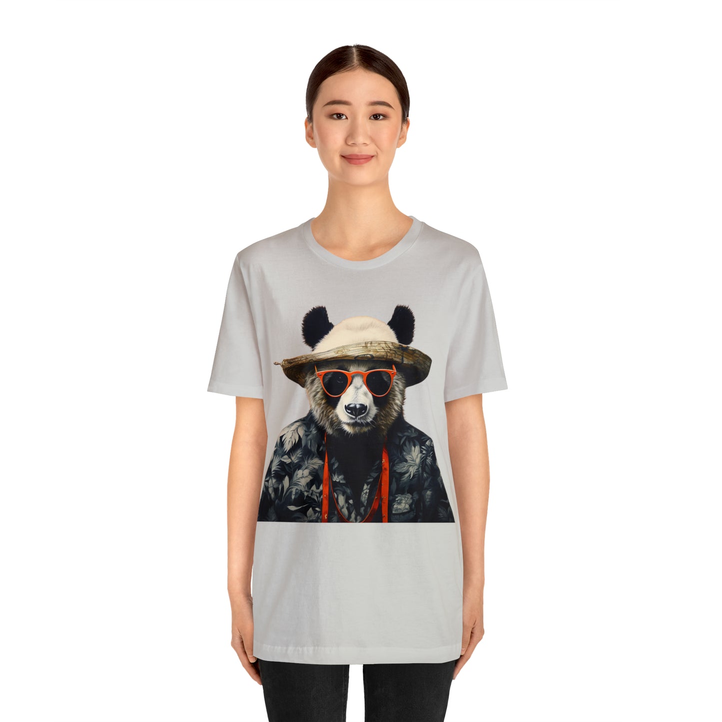 Panda Print Unisex Jersey Tee