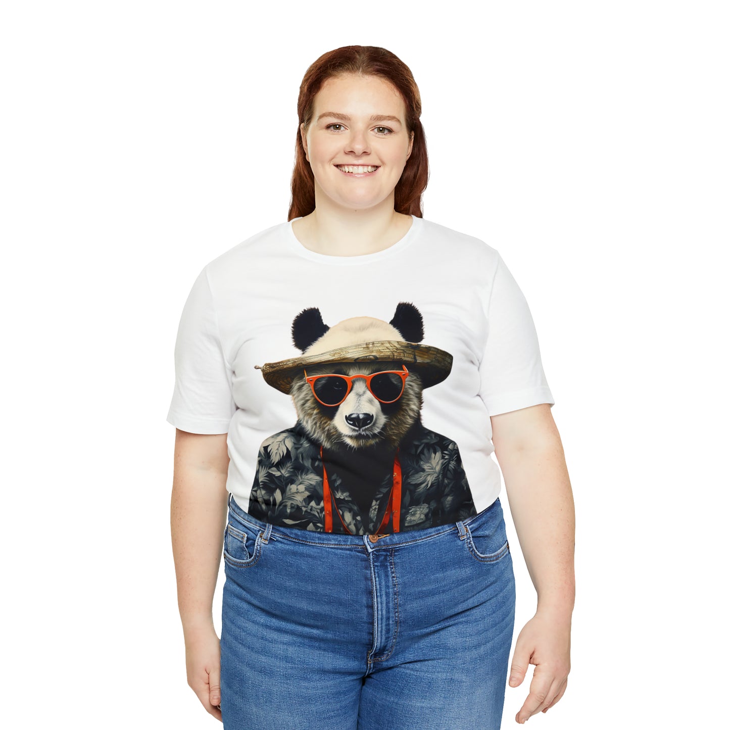 Panda Print Unisex Jersey Tee