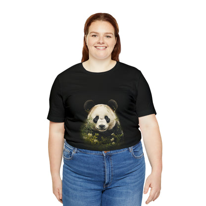 Panda Print Tee with Artistic Touch