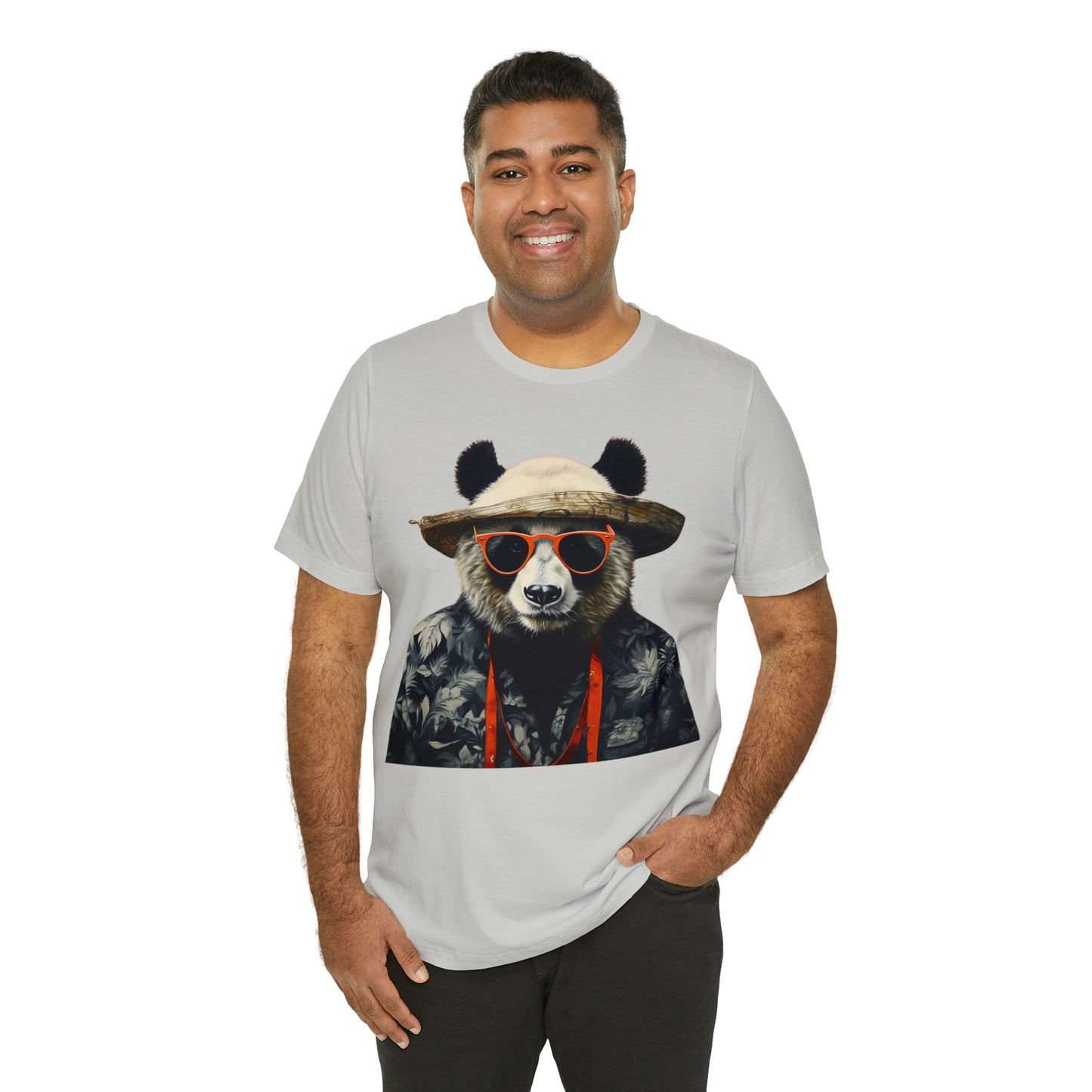 Panda Print Unisex Jersey Tee