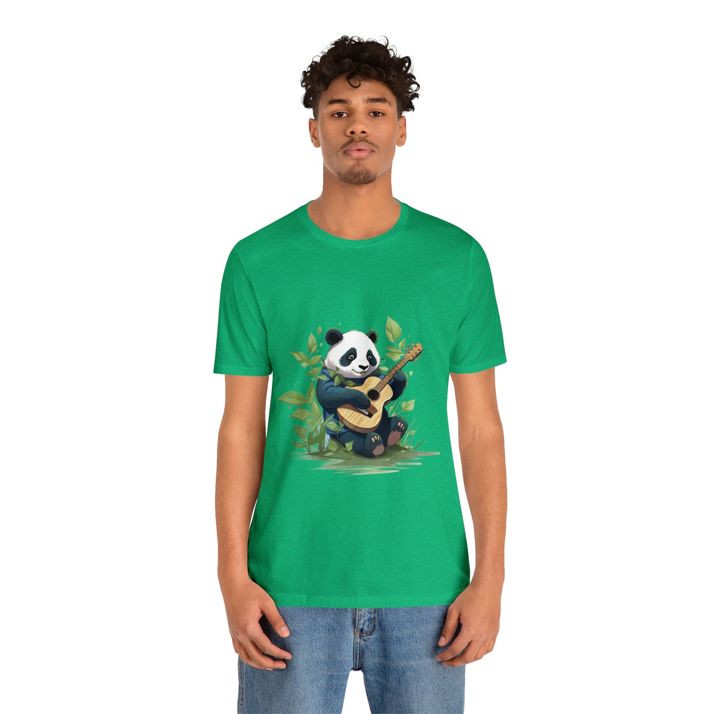 Panda Serenade: Unisex Jersey Short Sleeve Tee