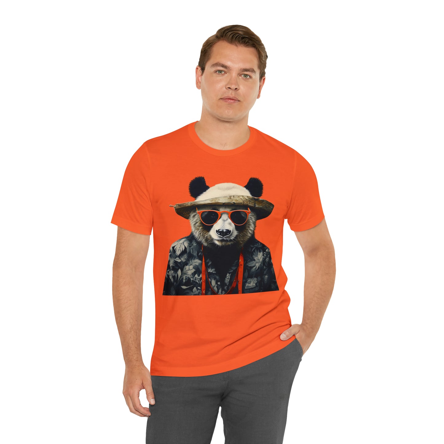 Panda Print Unisex Jersey Tee