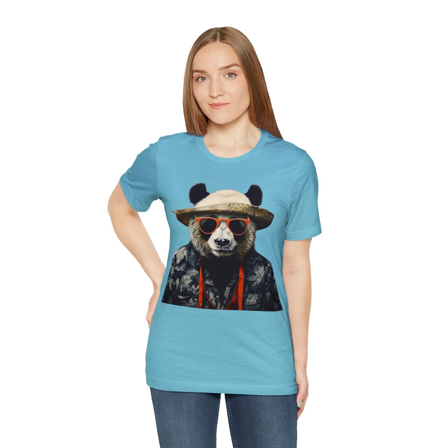 Panda Print Unisex Jersey Tee