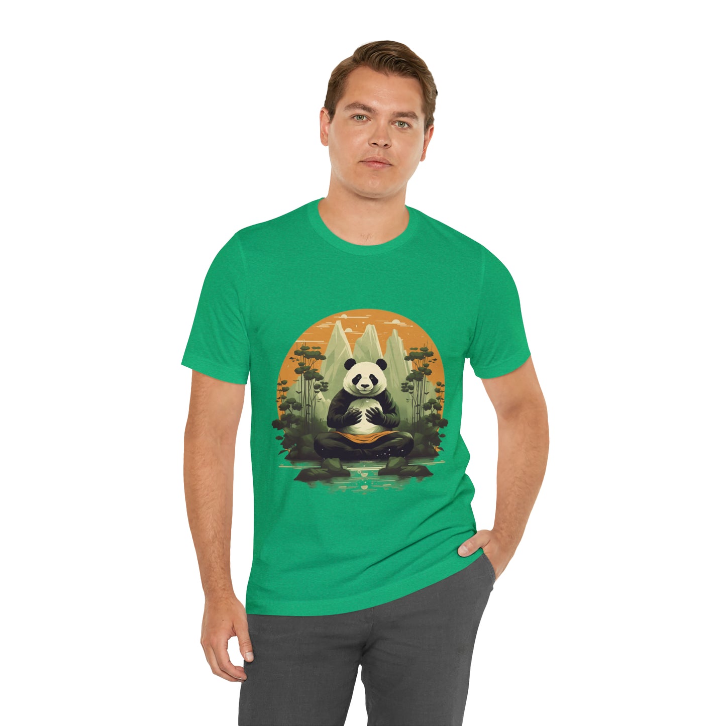 Panda Poses: The Unisex Jersey Short Sleeve Tee