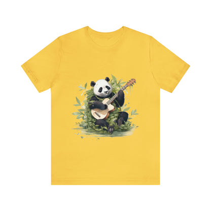 Panda Serenade: A Unisex Jersey Short Sleeve Tee