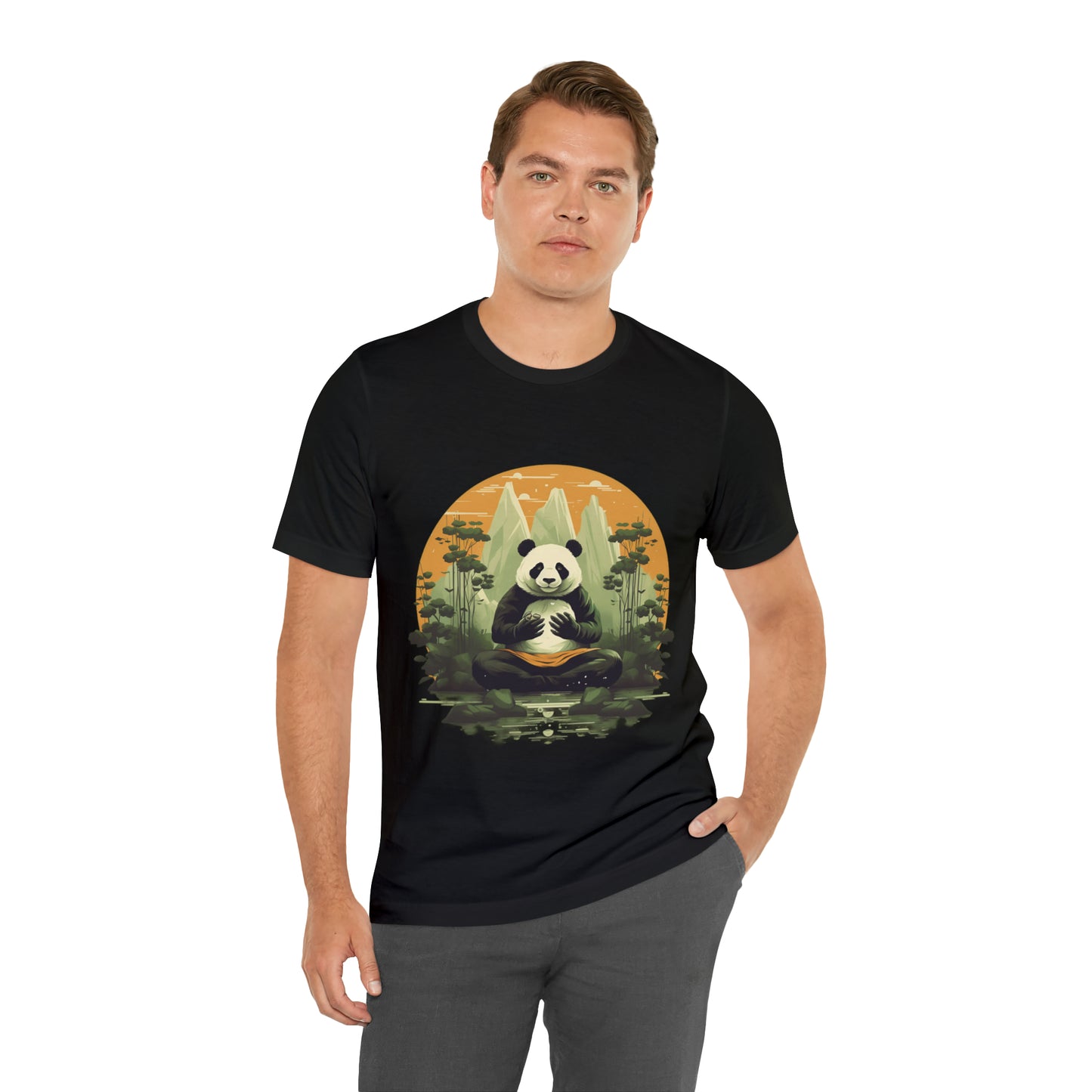 Panda Poses: The Unisex Jersey Short Sleeve Tee