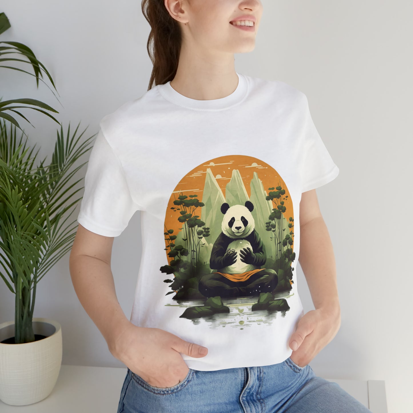 Panda Poses: The Unisex Jersey Short Sleeve Tee