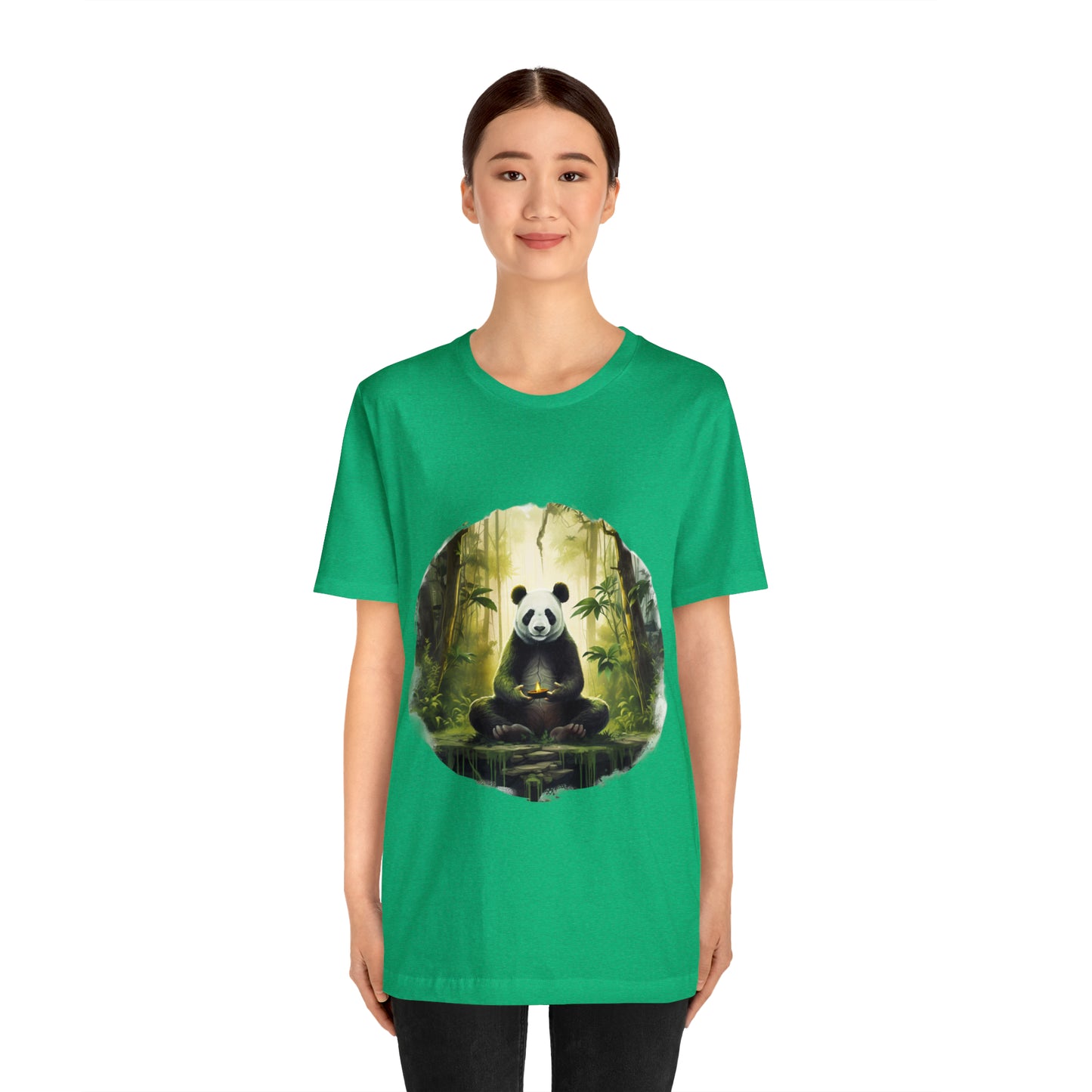 Panda Print Yoga Tee