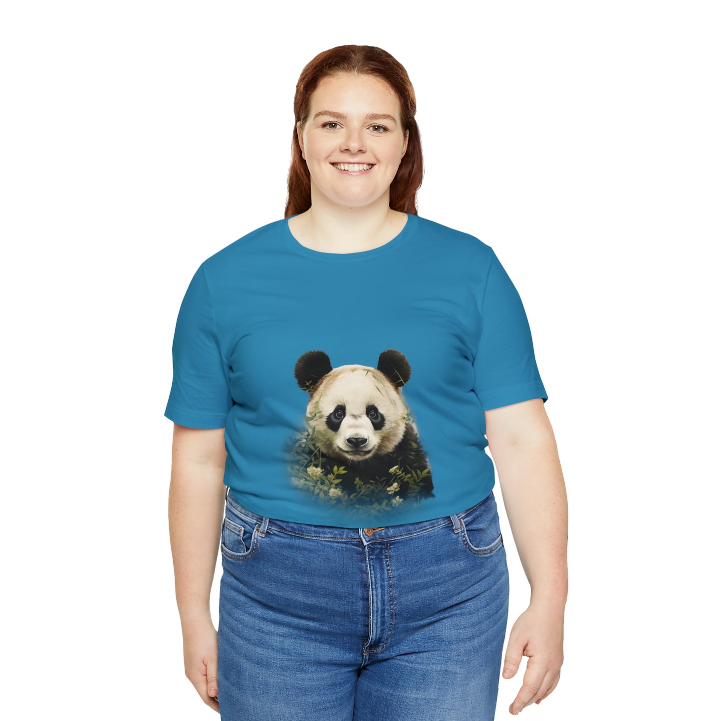 Panda Print Tee with Artistic Touch