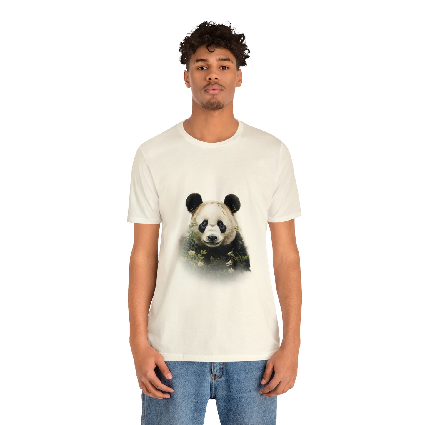 Panda Print Tee with Artistic Touch