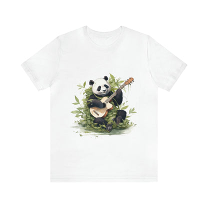 Panda Serenade: A Unisex Jersey Short Sleeve Tee