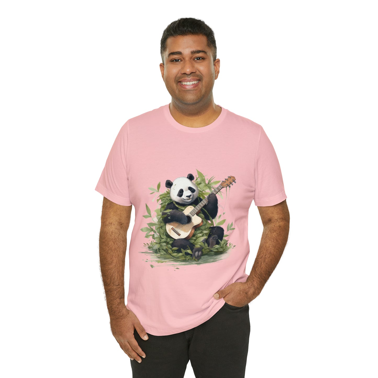 Panda Serenade: A Unisex Jersey Short Sleeve Tee