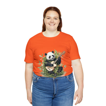 Panda Serenade: A Unisex Jersey Short Sleeve Tee