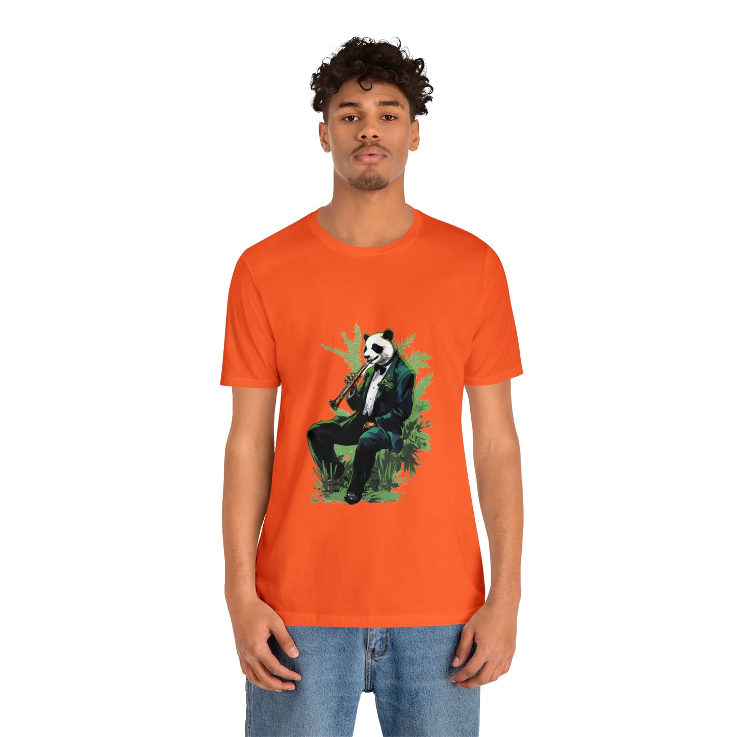 Panda Sax Unisex Jersey Tee