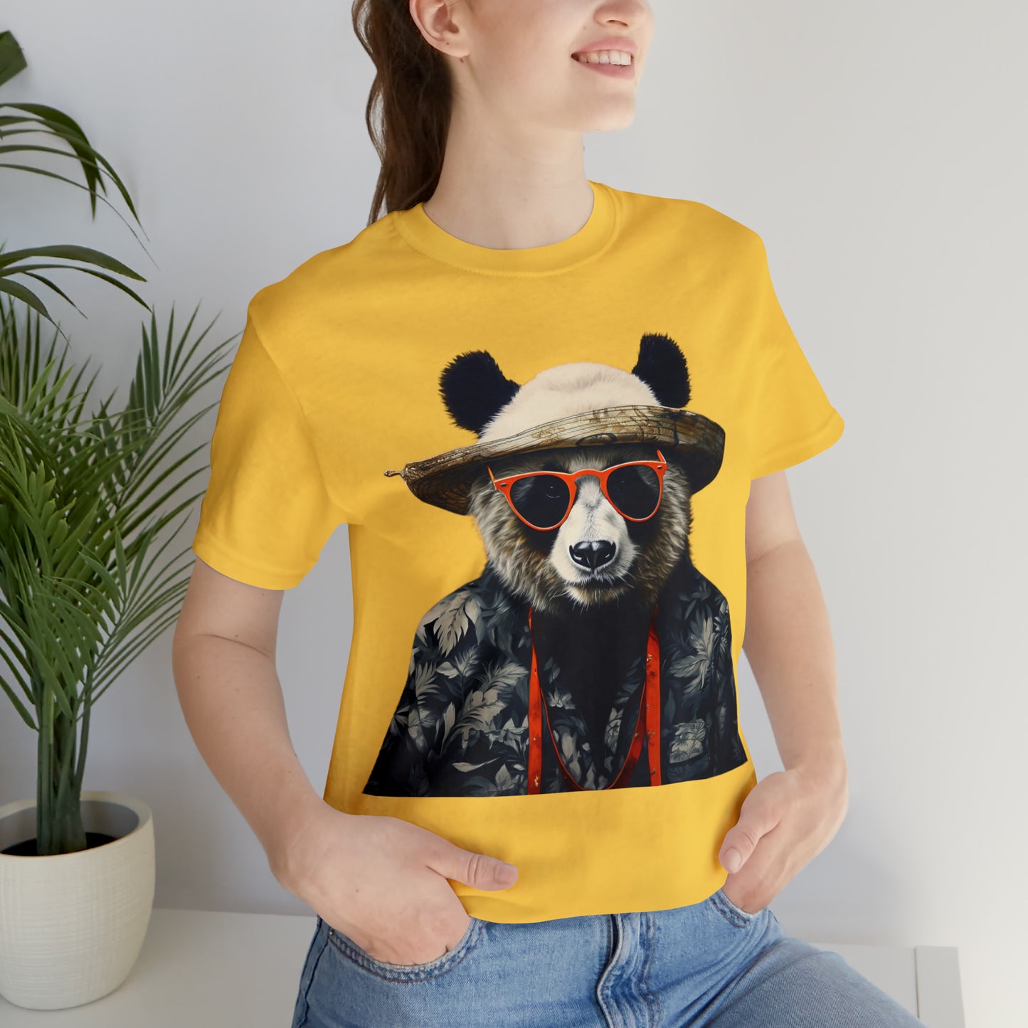 Panda Print Unisex Jersey Tee