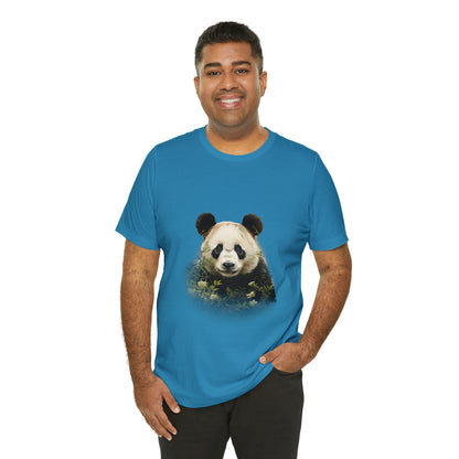 Panda Print Tee with Artistic Touch