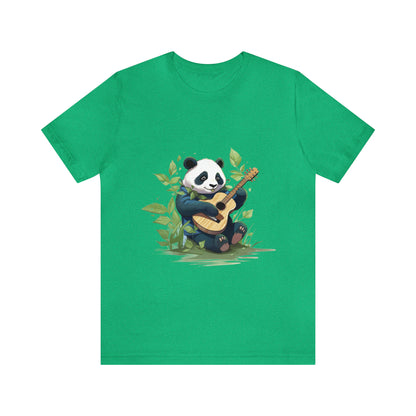 Panda Serenade: Unisex Jersey Short Sleeve Tee