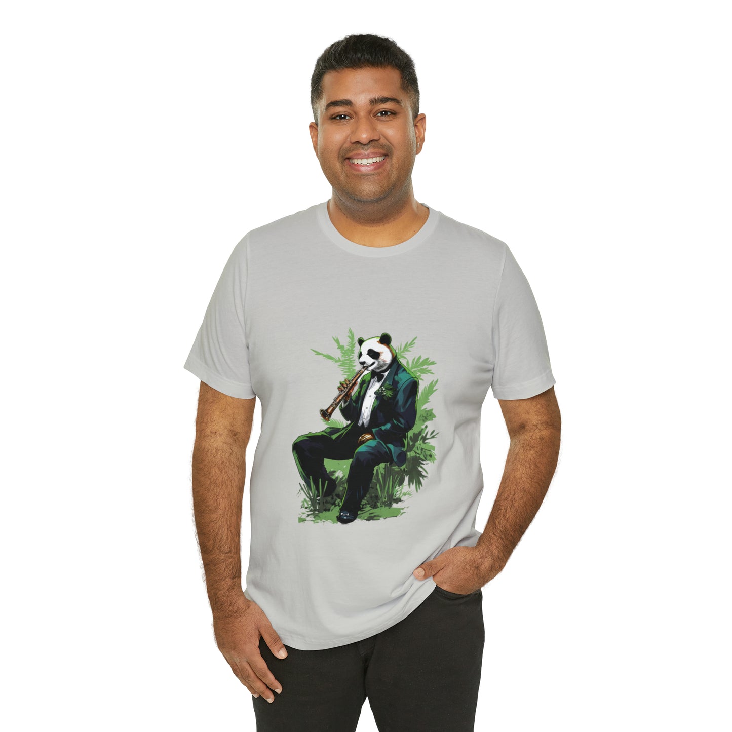 Panda Sax Unisex Jersey Tee