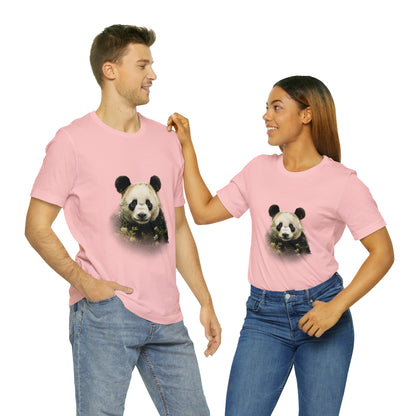 Panda Print Tee with Artistic Touch