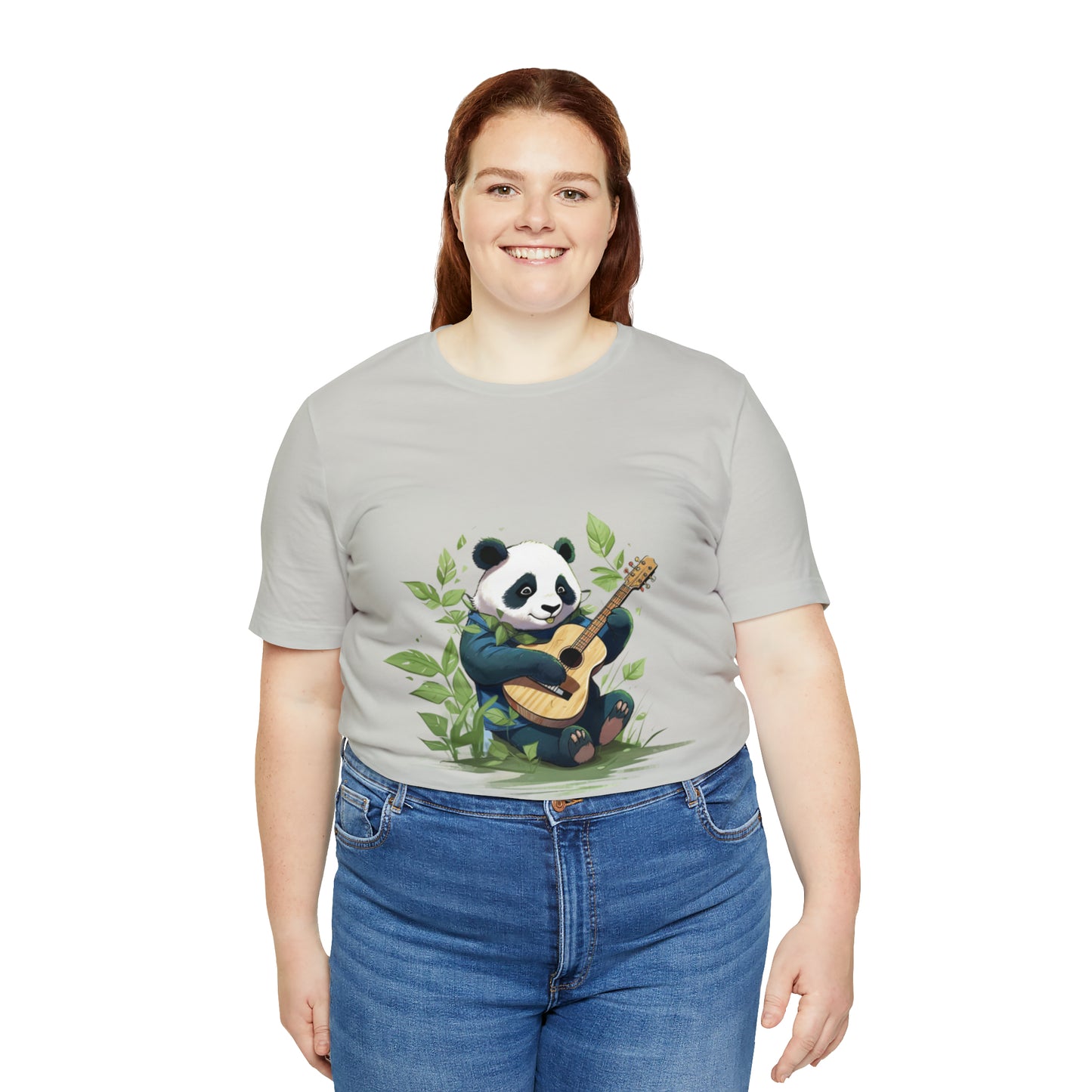 Panda Serenade: Unisex Jersey Short Sleeve Tee