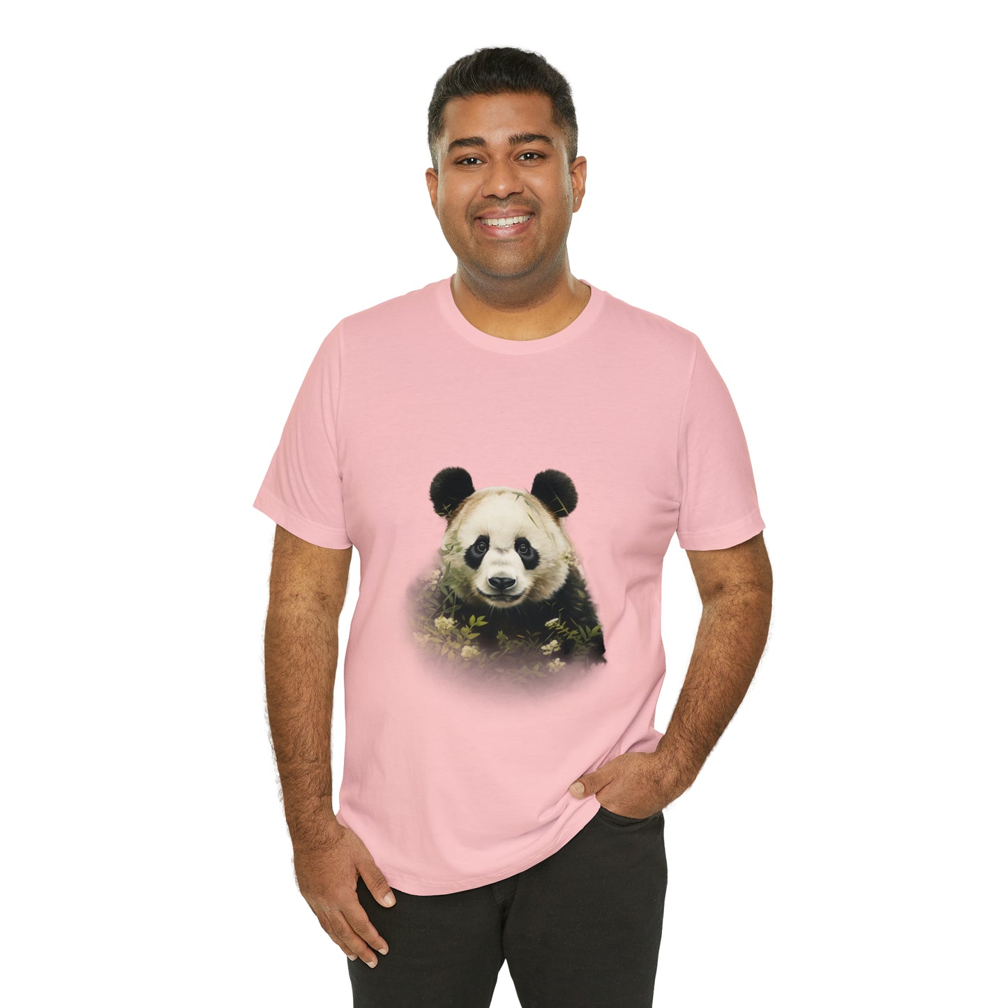 Panda Print Tee with Artistic Touch