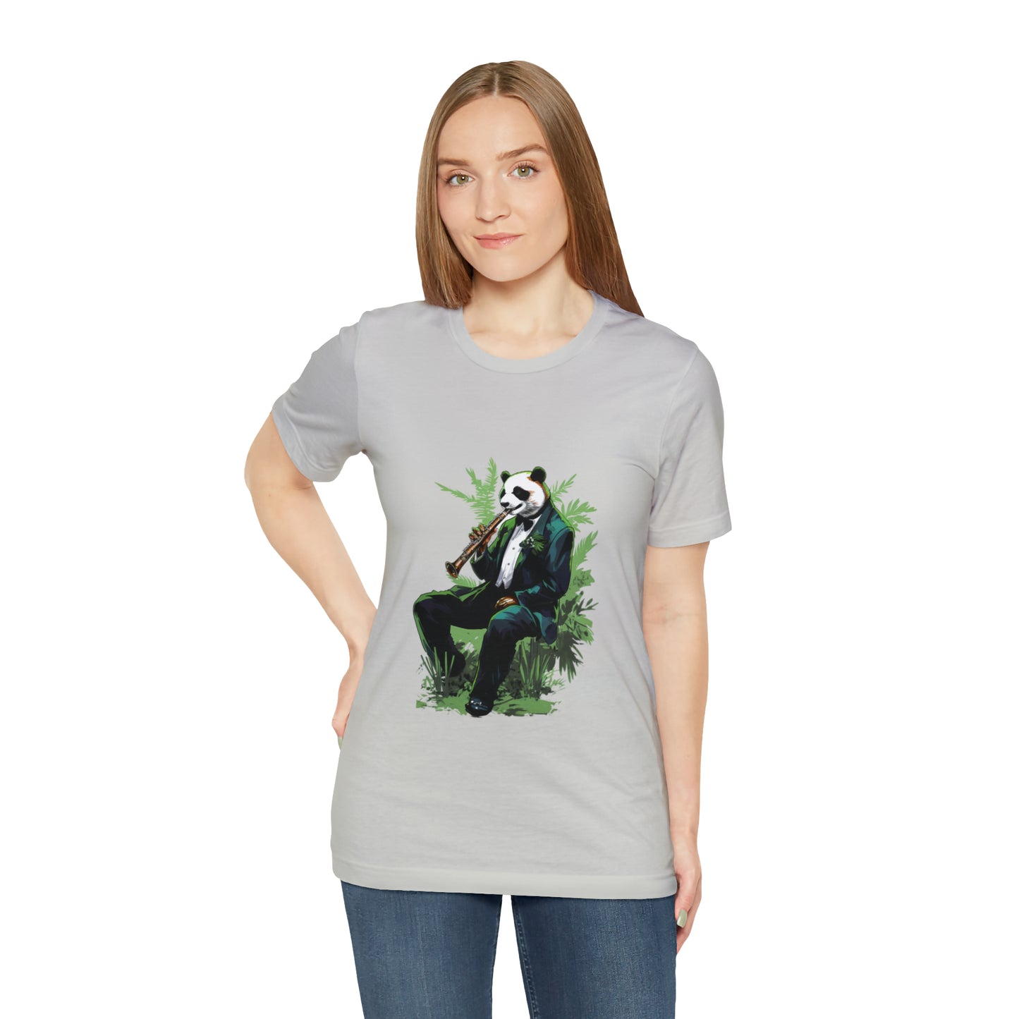 Panda Sax Unisex Jersey Tee