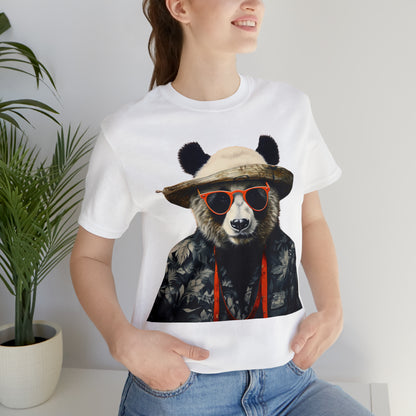Panda Print Unisex Jersey Tee