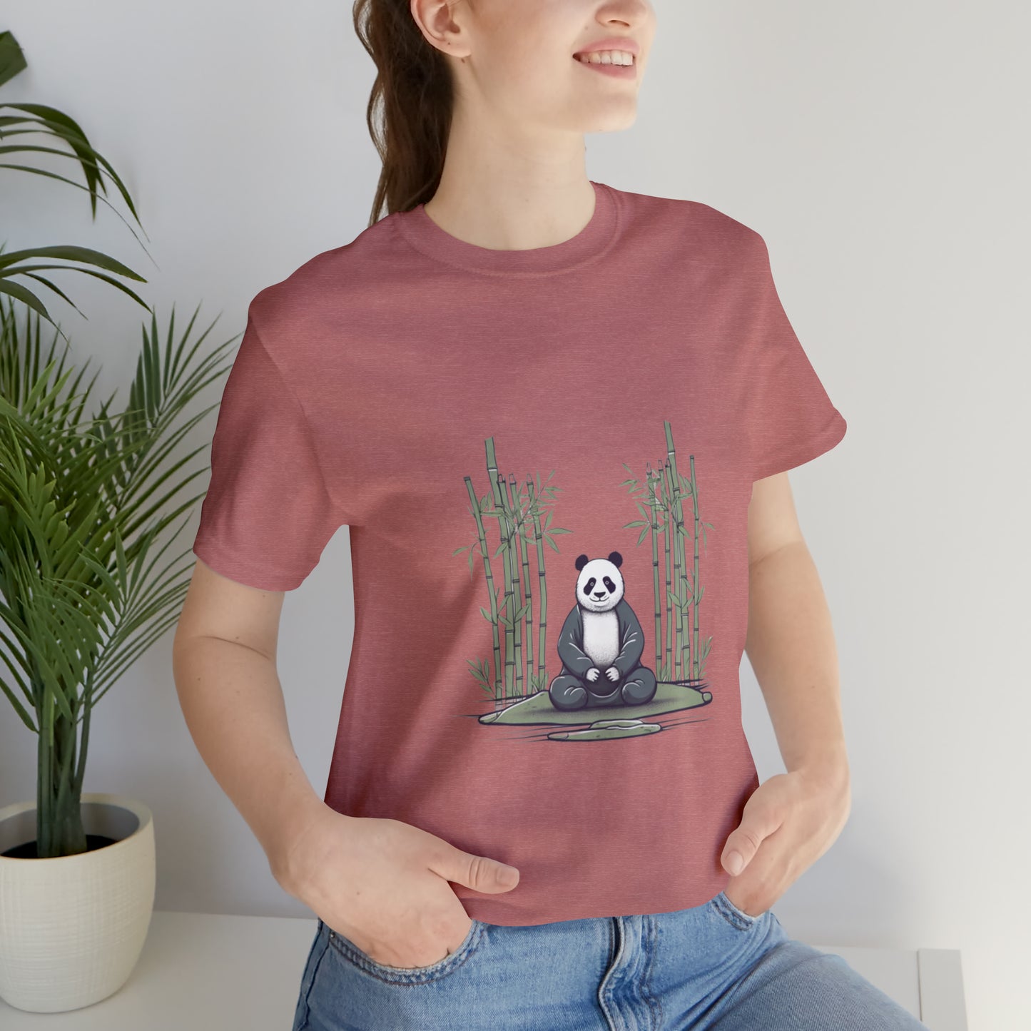 Panda Zen: A Mindful Tee for Unisex