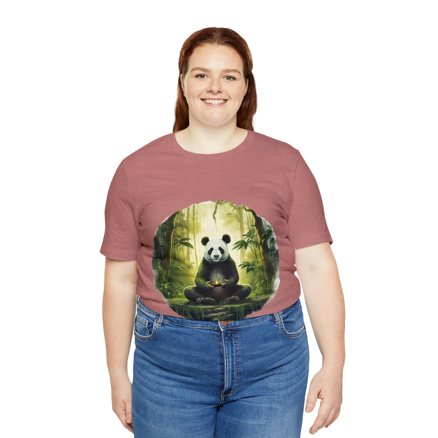 Panda Print Yoga Tee