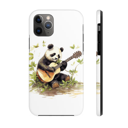Panda Serenade: Tough Phone Cases with a Romantic Panda Print