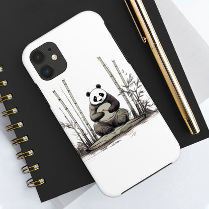 Zen Panda Amidst Bamboo - Tough Phone Case