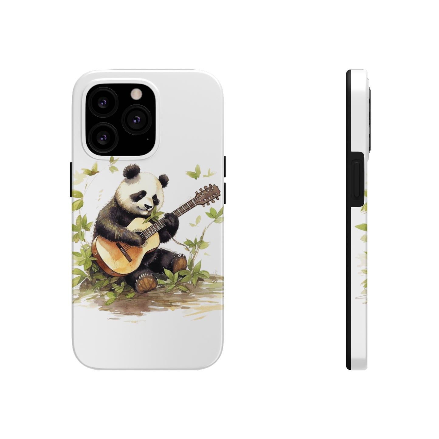 Panda Serenade: Tough Phone Cases with a Romantic Panda Print