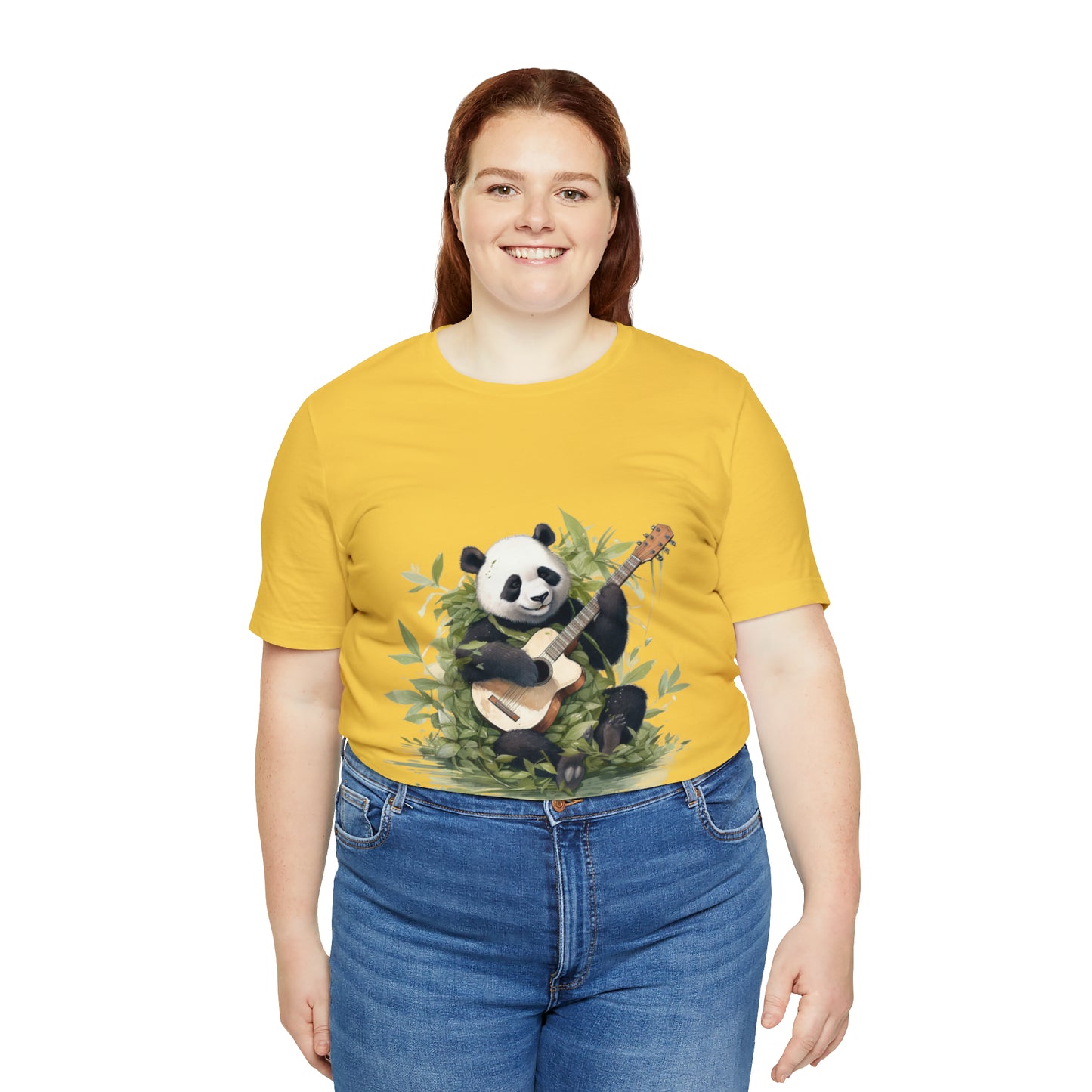 Panda Serenade: A Unisex Jersey Short Sleeve Tee