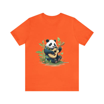 Panda Serenade: Unisex Jersey Short Sleeve Tee