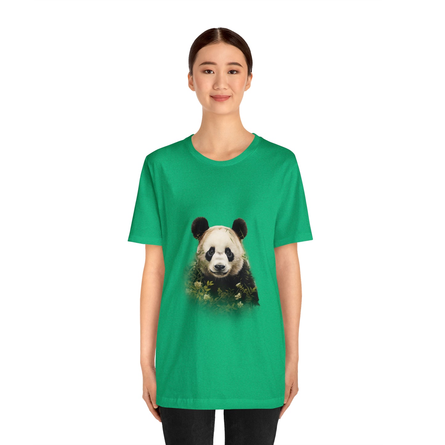 Panda Print Tee with Artistic Touch