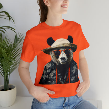 Panda Print Unisex Jersey Tee