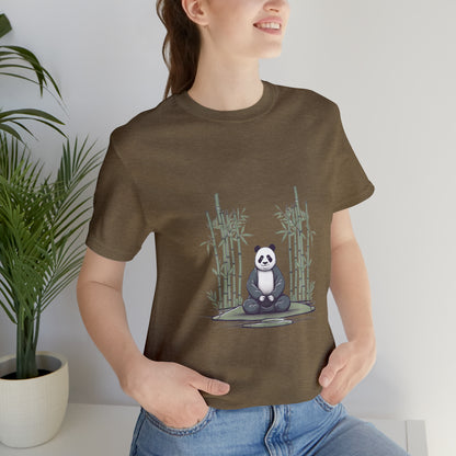 Panda Zen: A Mindful Tee for Unisex