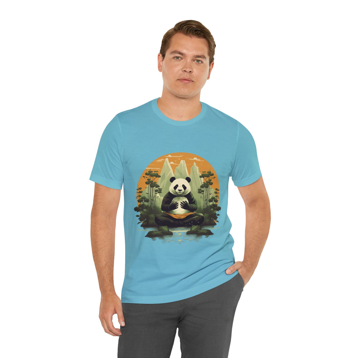 Panda Poses: The Unisex Jersey Short Sleeve Tee