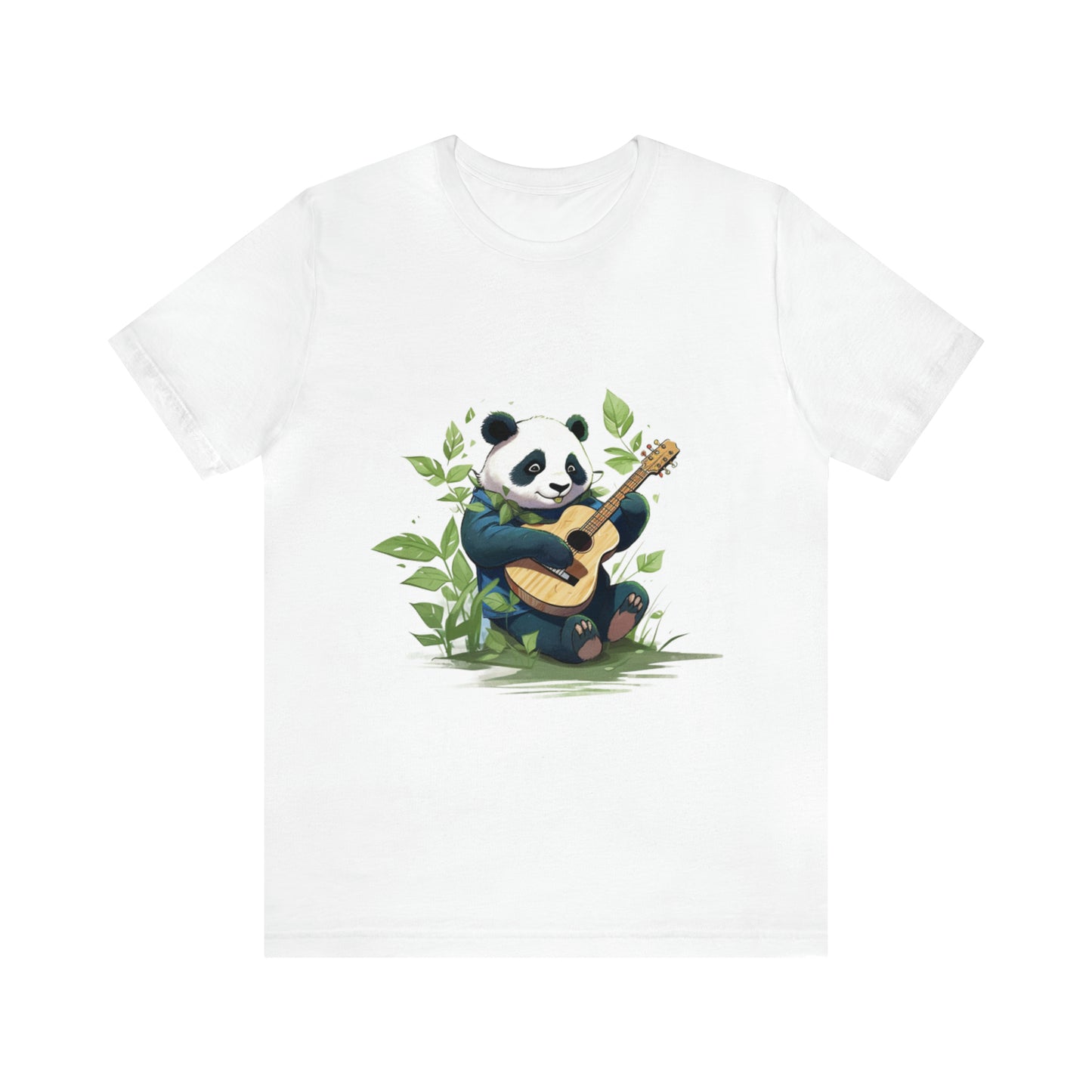 Panda Serenade: Unisex Jersey Short Sleeve Tee