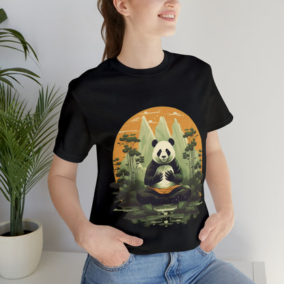 Panda Poses: The Unisex Jersey Short Sleeve Tee