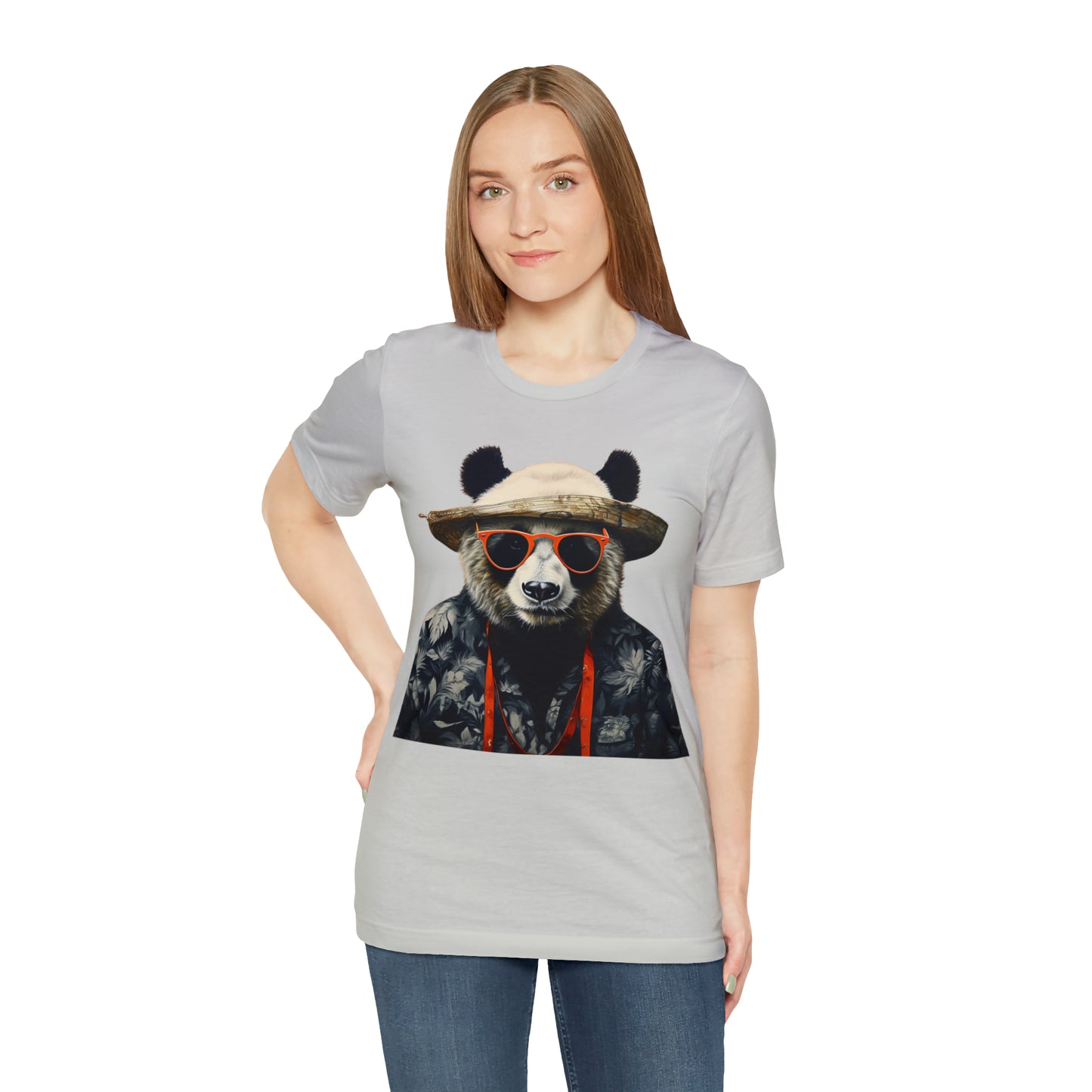 Panda Print Unisex Jersey Tee