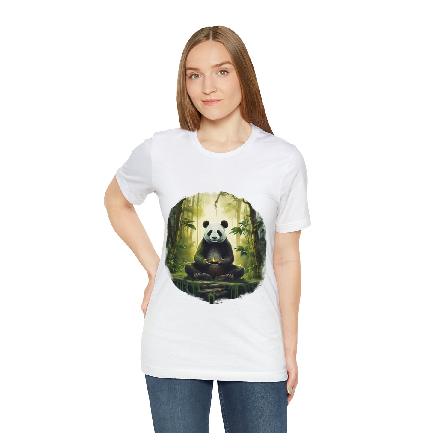 Panda Print Yoga Tee