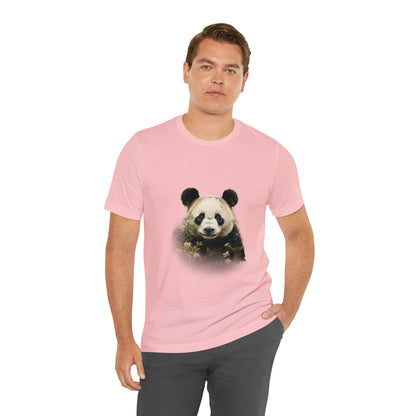 Panda Print Tee with Artistic Touch