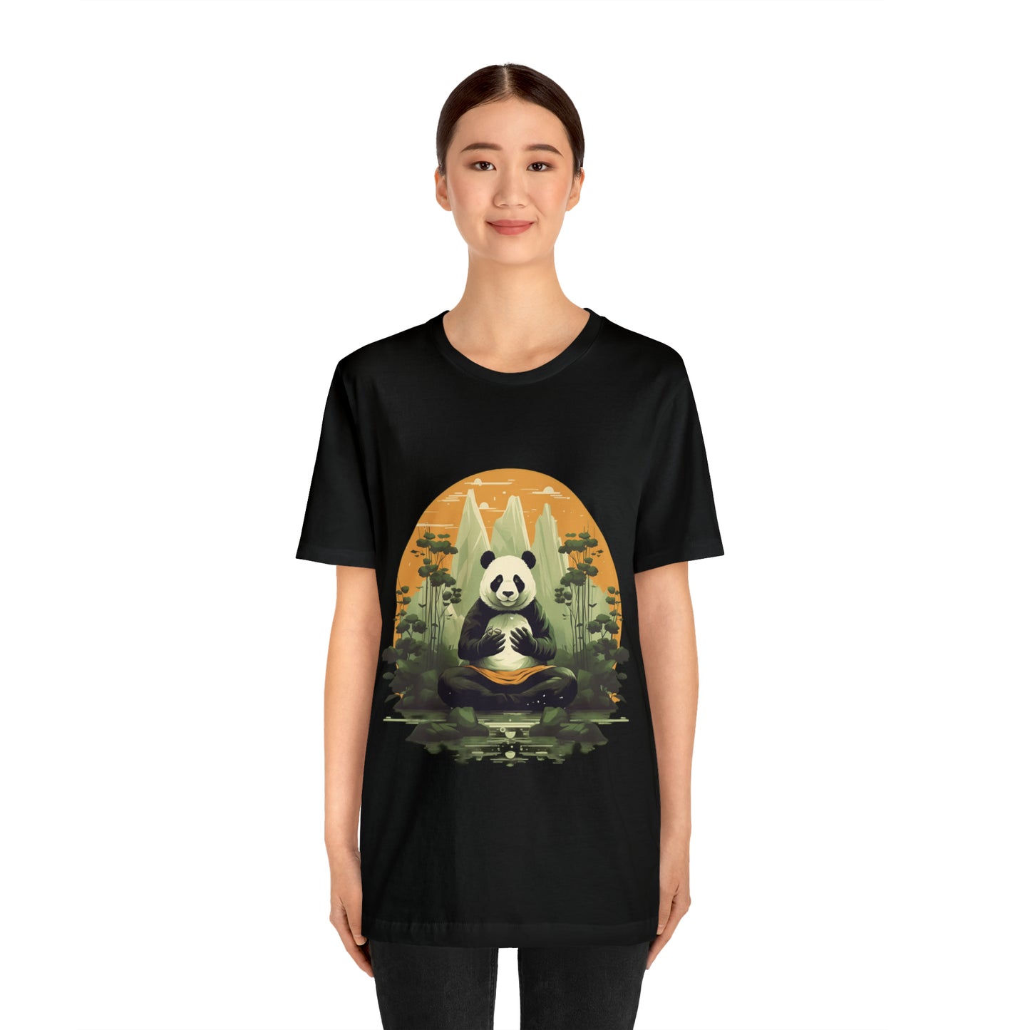 Panda Poses: The Unisex Jersey Short Sleeve Tee