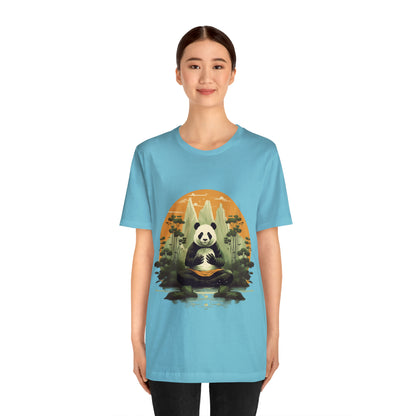 Panda Poses: The Unisex Jersey Short Sleeve Tee