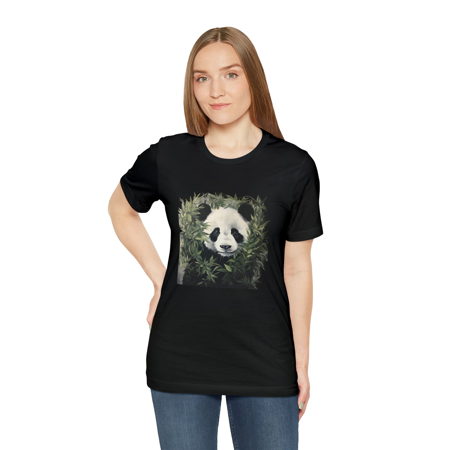 Panda Print Short Sleeve Tee