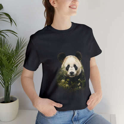 Panda Print Tee with Artistic Touch