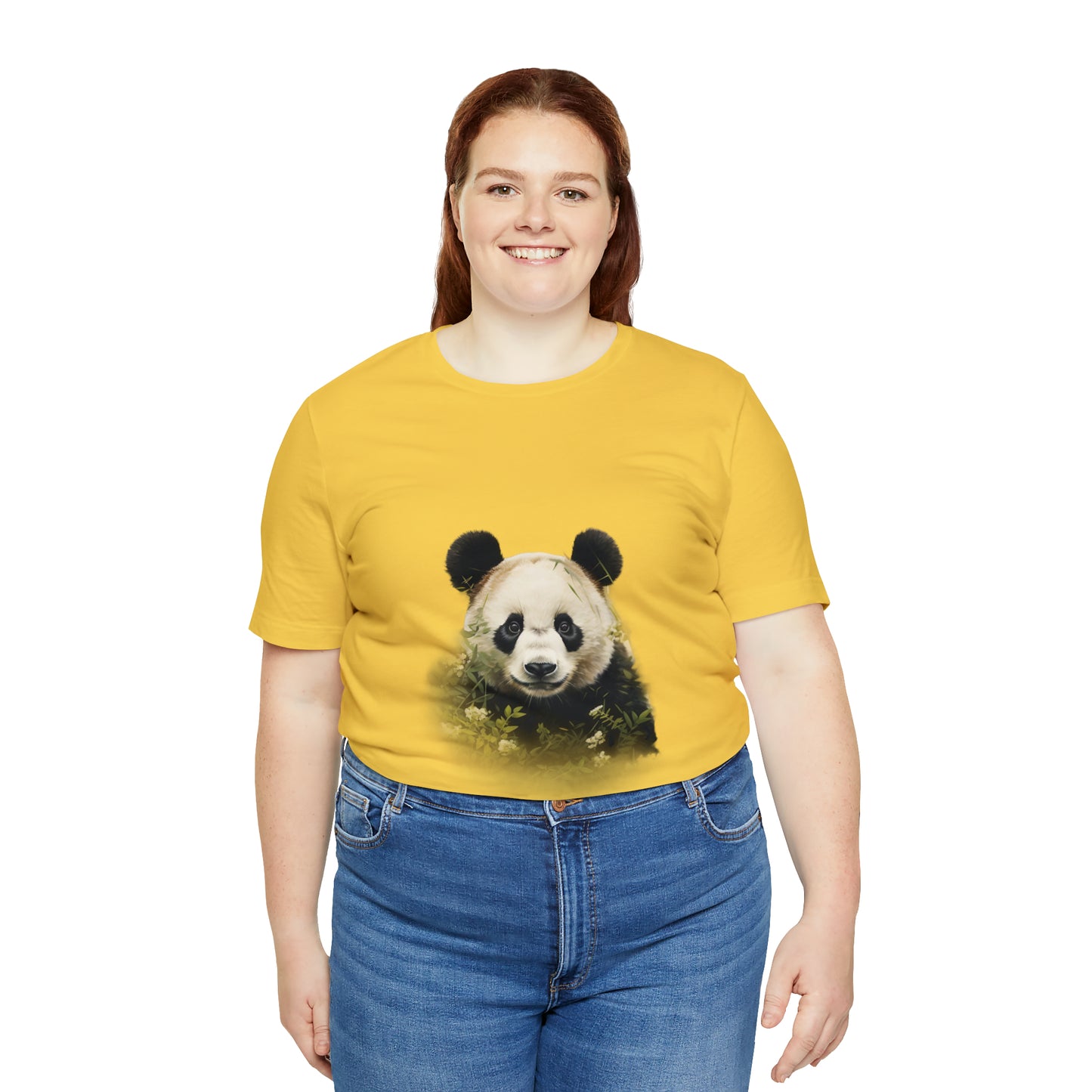 Panda Print Tee with Artistic Touch