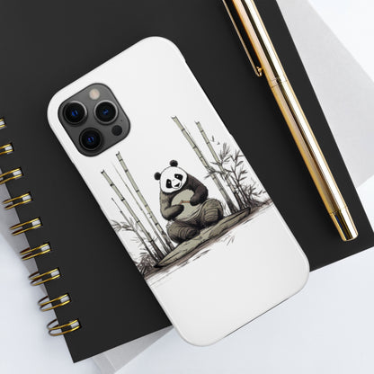 Zen Panda Amidst Bamboo - Tough Phone Case